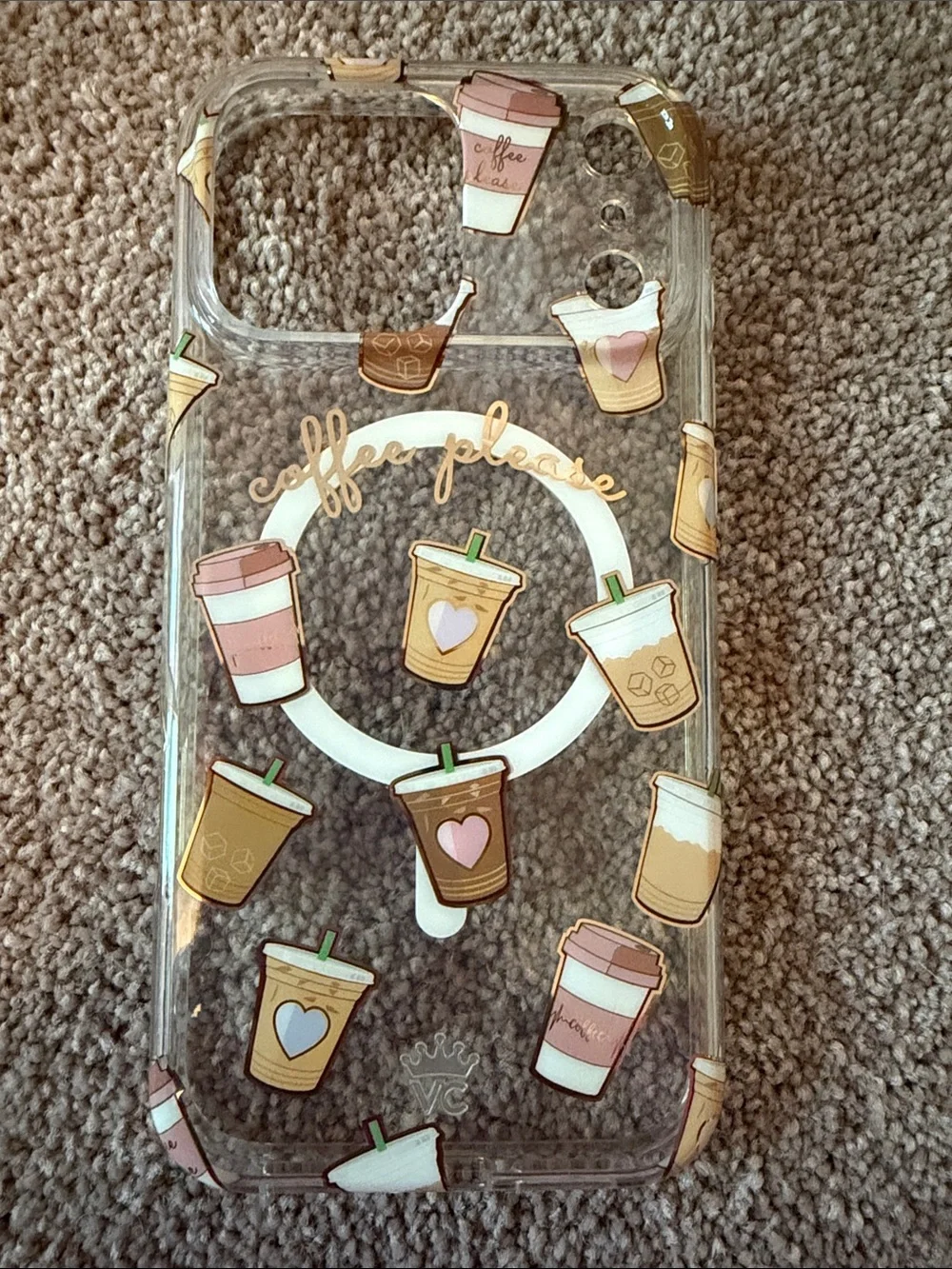 Velvet Caviar Coffee Please MagSafe Phone Case Clear iPhone 17 ProMax